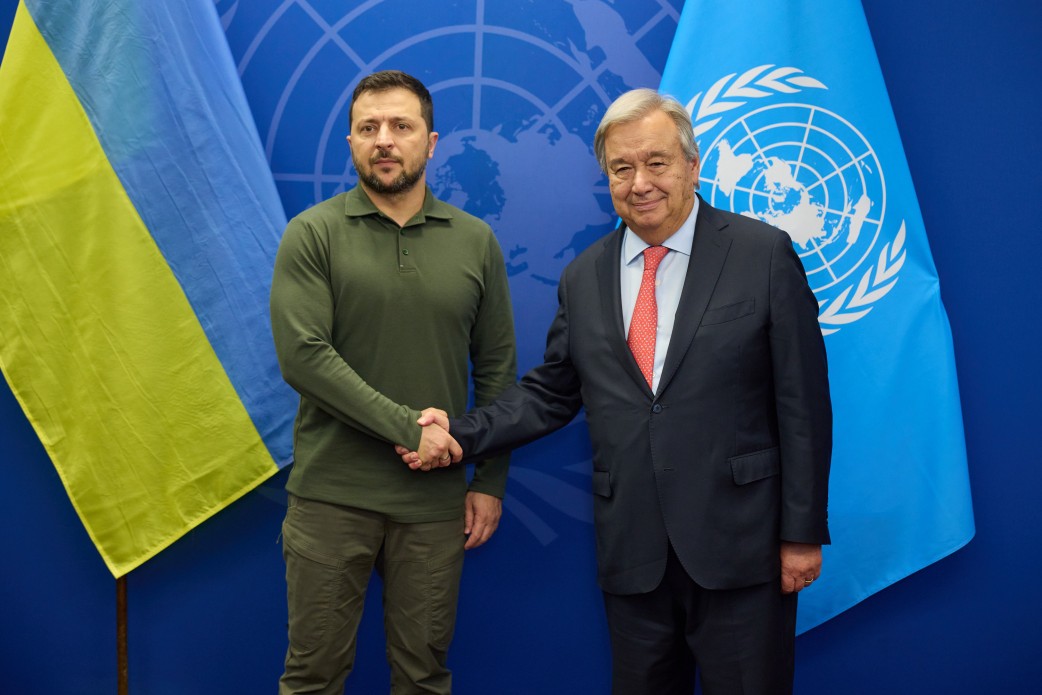Президент України зустрівся з Генеральним секретарем ООН Президент України зустрівся з Генеральним секретарем ООН