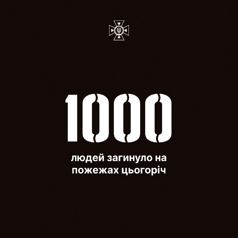 Цьогоріч на пожежах уже загинуло більше 1 тис. людей
❗️Тільки минулої доби вогонь забрав життя 5 осіб Цьогоріч на пожежах уже загинуло більше 1 тис. людей
❗️Тільки минулої доби вогонь забрав життя 5 осіб