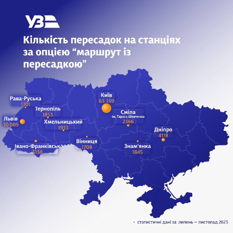 📌 У липні 2023 року ми випустили оновлення застосунку УЗ і додали можливість шукати квитки з пересадкою. 📌 У липні 2023 року ми випустили оновлення застосунку УЗ і додали можливість шукати квитки з пересадкою.