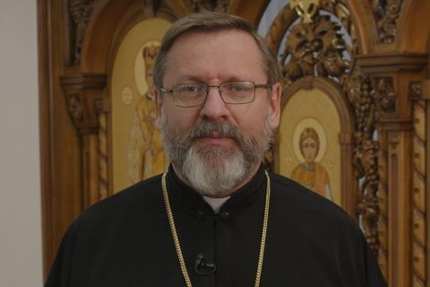 Глава УГКЦ у&nbsp;92-й тиждень війни: Від імені 25&nbsp;тисяч полонений цивільних українців хочемо сказати, що&nbsp;Україна бореться!