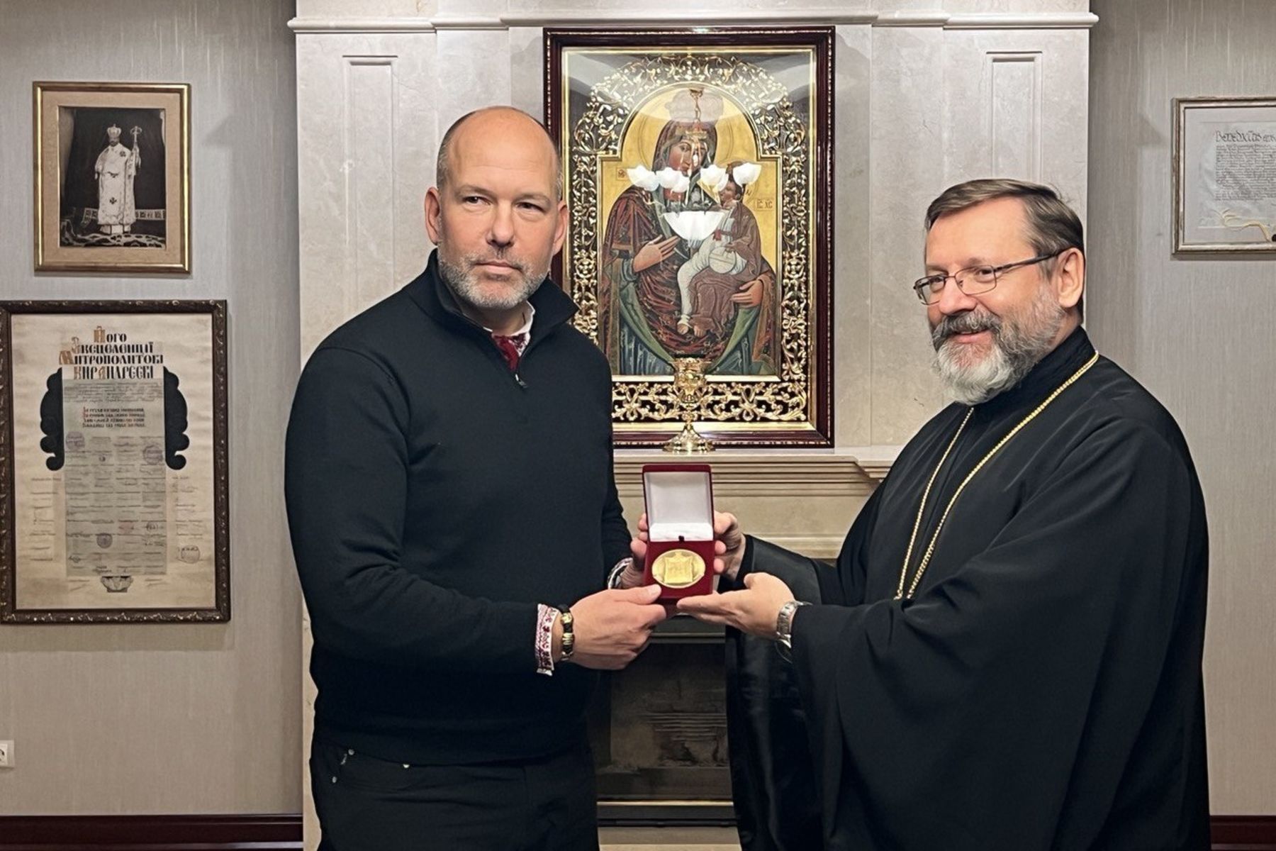 Глава УГКЦ зустрівся в Києві з&nbsp;проводом Світового конгресу українців