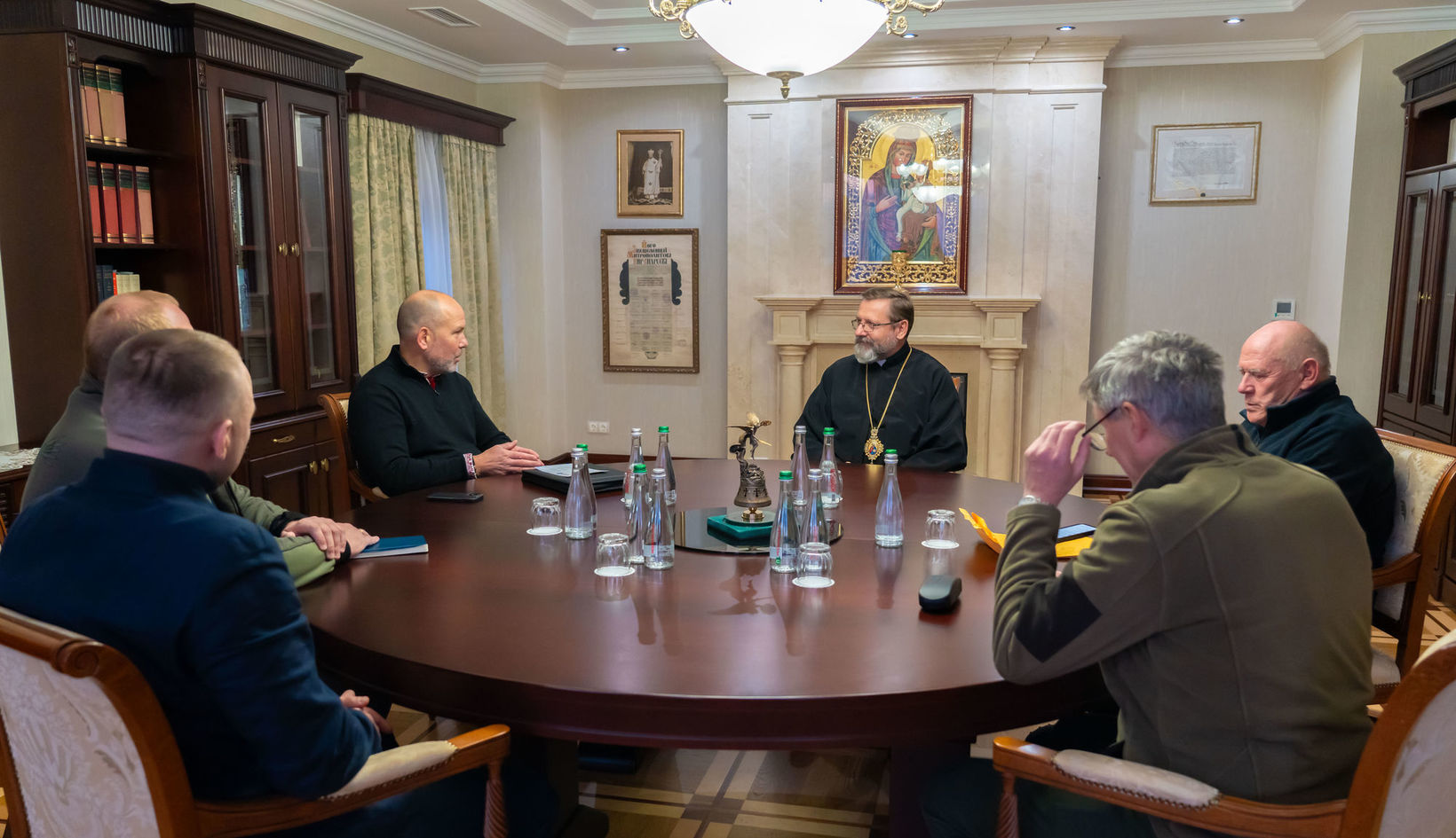 Глава УГКЦ зустрівся в&nbsp;Києві із&nbsp;проводом Світового конгресу українців