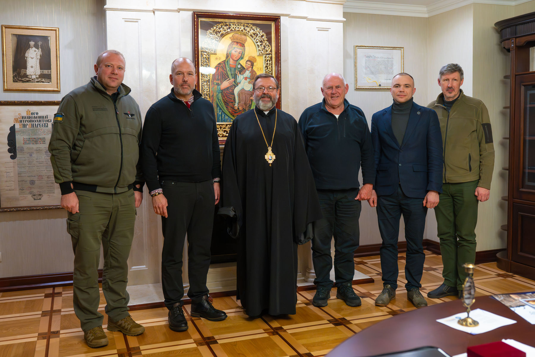 Глава УГКЦ зустрівся в&nbsp;Києві із&nbsp;проводом Світового конгресу українців