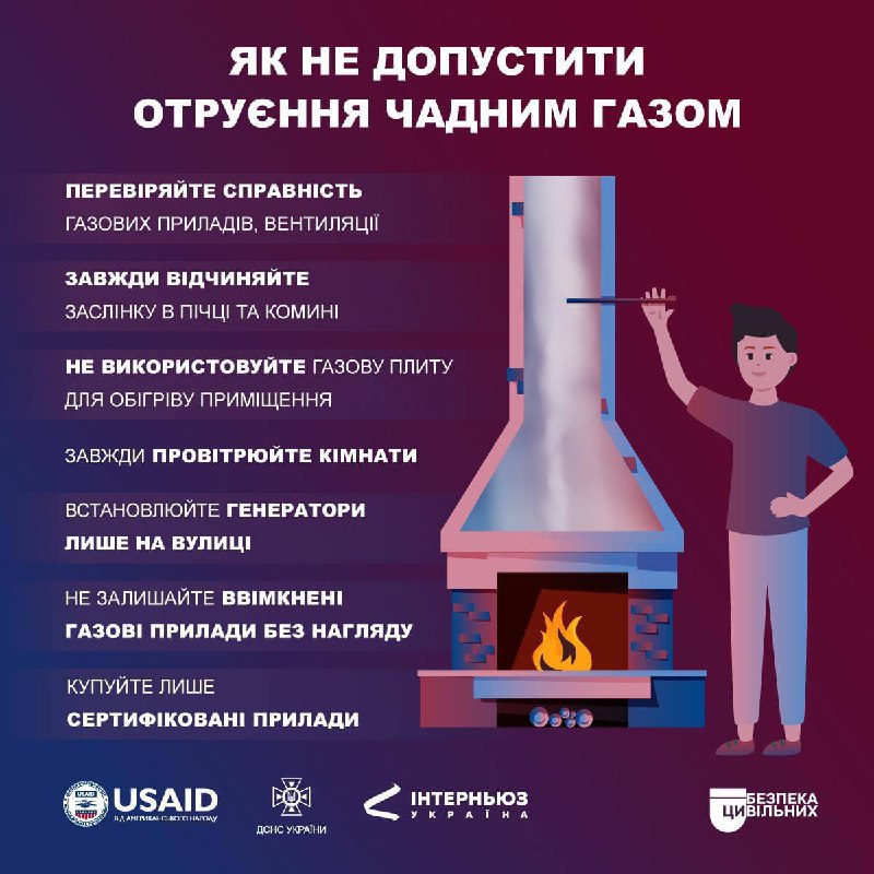 6 постраждалих, з яких 5 дітей: наслідки отруєння чадним газом і продуктами горіння на Полтавщині та Львівщині
⏺Так, у с 6 постраждалих, з яких 5 дітей: наслідки отруєння чадним газом і продуктами горіння на Полтавщині та Львівщині
⏺Так, у с
