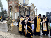 Освячення хрестів для новозбудованого храму військової частини м. Чорткова