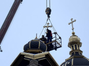 Освячення хрестів для новозбудованого храму військової частини м. Чорткова