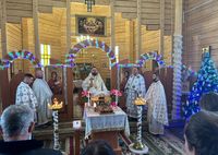 Владика Максим Рябуха під&nbsp;час різдвяних свят відвідав парафії Донецької та&nbsp;Запорізької областей