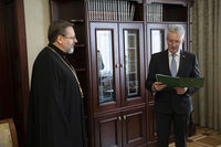 Посол Литви вручив Главі УГКЦ пам’ятну медаль, присвячену ювілею святого Йосафата Посол Литви вручив Главі УГКЦ пам’ятну медаль, присвячену ювілею святого Йосафата