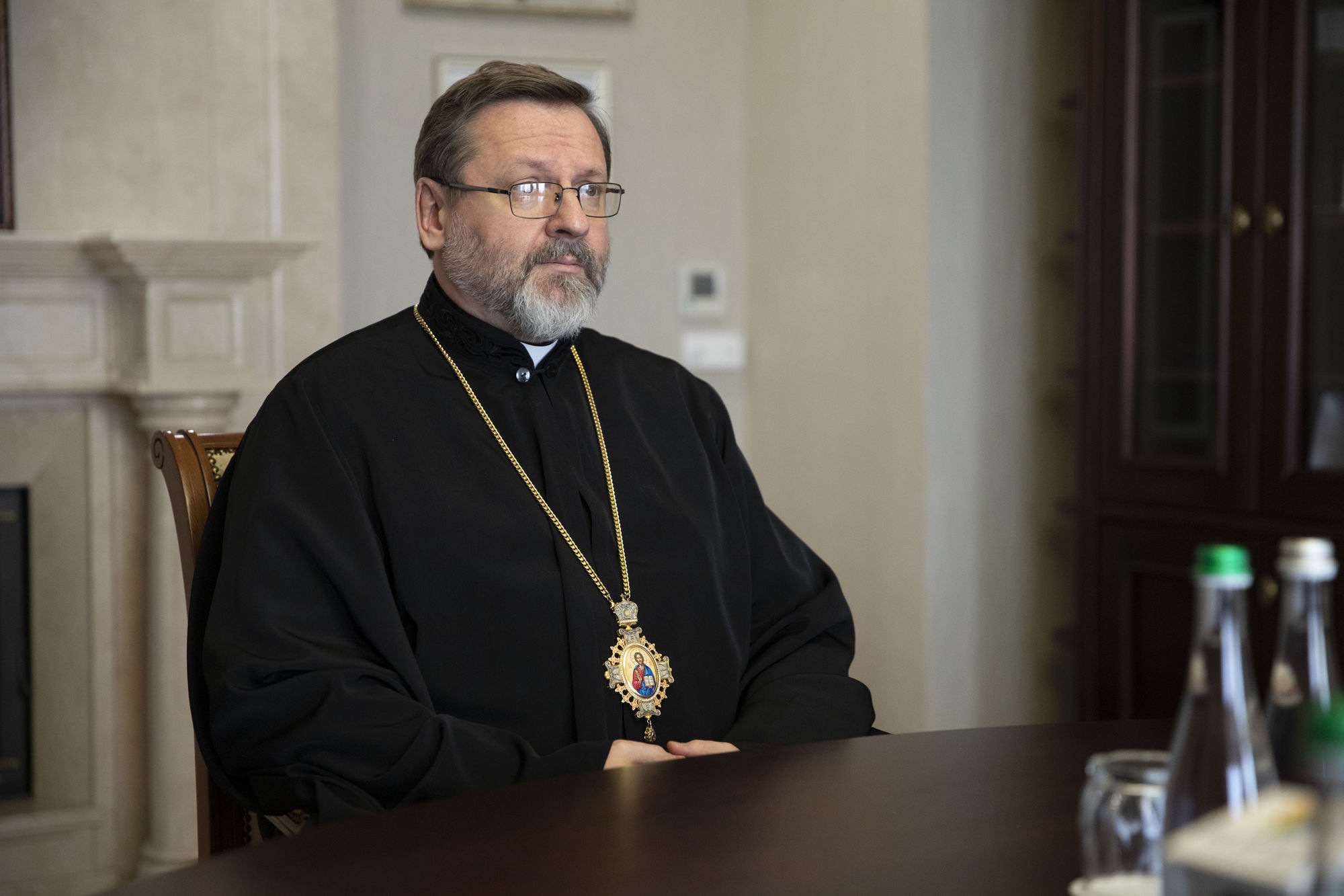 Посол Литви вручив Главі УГКЦ пам’ятну медаль, присвячену ювілею святого Йосафата Посол Литви вручив Главі УГКЦ пам’ятну медаль, присвячену ювілею святого Йосафата