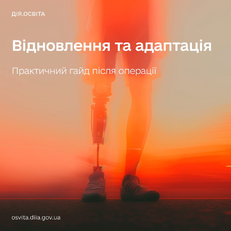 🦾 Відновлення та повернення до звичних справ — запустили нові гайди з реабілітації на Дія.Освіта 🦾 Відновлення та повернення до звичних справ — запустили нові гайди з реабілітації на Дія.Освіта