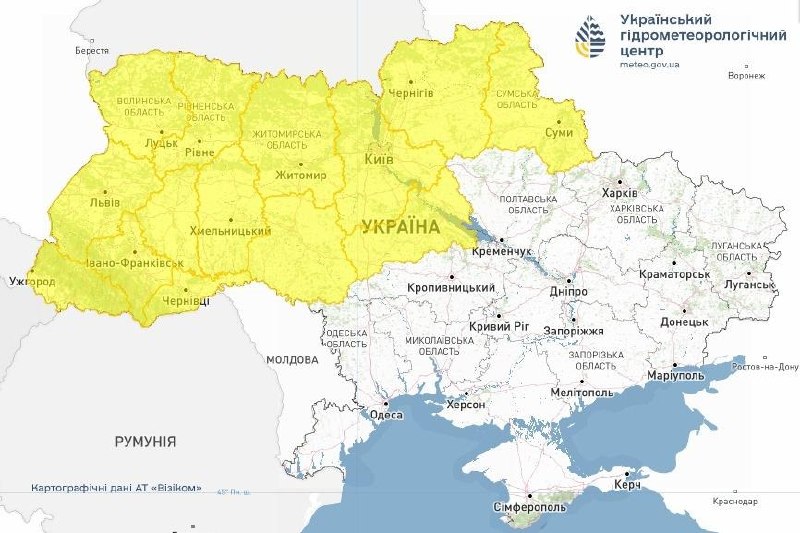 ⚠️ Увага! 7 серпня в Україні очікується погіршення погодних умов
🌩 У західних, північних, Вінницькій та Черкаській областях прогнозують грози ⚠️ Увага! 7 серпня в Україні очікується погіршення погодних умов
🌩 У західних, північних, Вінницькій та Черкаській областях прогнозують грози
