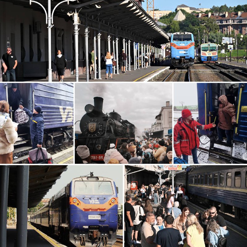 🚂Вдень і вночі, у спеку й мороз — українська залізниця працює. 
У час війни вона стала надважливою артерією 🚂Вдень і вночі, у спеку й мороз — українська залізниця працює. 
У час війни вона стала надважливою артерією