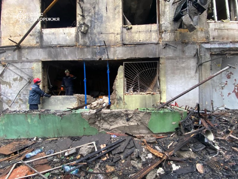 ❗У Запоріжжі завершили роботи з ліквідації наслідків масованого російського обстрілу в ніч на 26 листопада
▫️Постраждали 19 людей ❗У Запоріжжі завершили роботи з ліквідації наслідків масованого російського обстрілу в ніч на 26 листопада
▫️Постраждали 19 людей