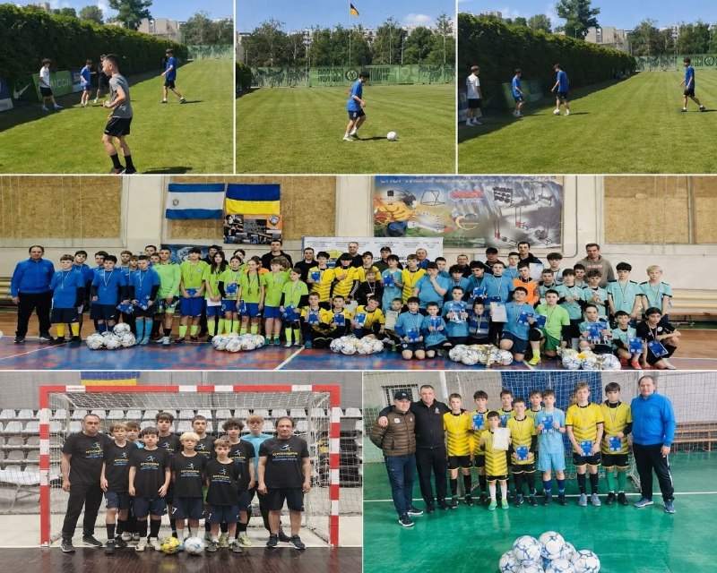 ⚽ На базі координаційного центру «Вільні разом» у Миколаєві тривають тренування з мініфутболу для юних переселенців з Херсонщини. ⚽ На базі координаційного центру «Вільні разом» у Миколаєві тривають тренування з мініфутболу для юних переселенців з Херсонщини.