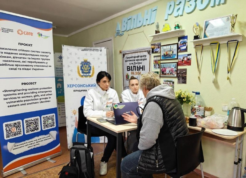 Координаційний центр «Вільні разом» у Дніпрі продовжує надавати підтримку переселенцям з Херсонщини Координаційний центр «Вільні разом» у Дніпрі продовжує надавати підтримку переселенцям з Херсонщини