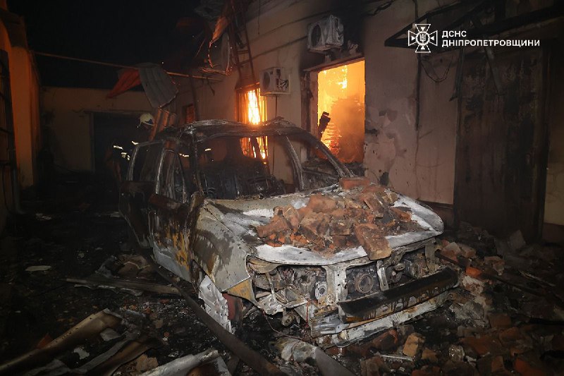 #Дніпропетровщина: 2 людей отримали поранення внаслідок атак росіян
📍У Дніпрі російський БпЛА влучив в одноповерхову будівлю #Дніпропетровщина: 2 людей отримали поранення внаслідок атак росіян
📍У Дніпрі російський БпЛА влучив в одноповерхову будівлю