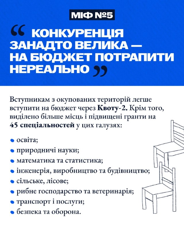 🎓 Навколо вступу молоді з тимчасово окупованих територій до українських закладів освіти існує чимало міфів та побоювань 🎓 Навколо вступу молоді з тимчасово окупованих територій до українських закладів освіти існує чимало міфів та побоювань