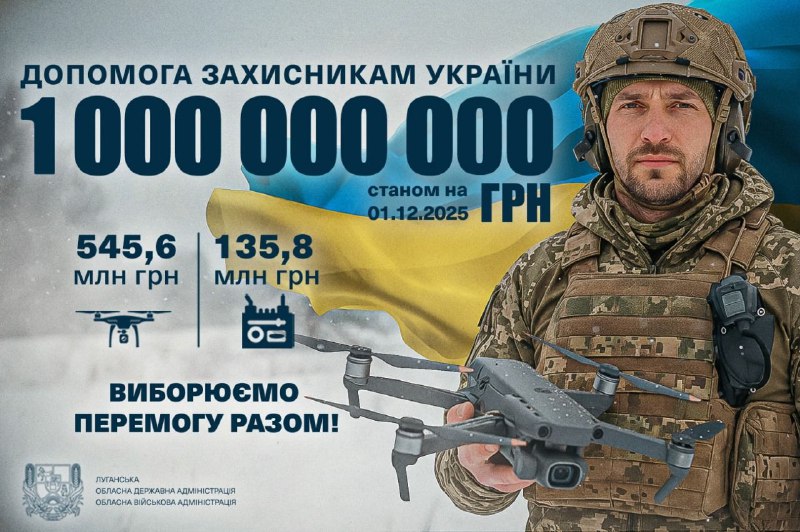 Понад один мільярд гривень – забезпечення Сил оборони Луганщиною цьогоріч Понад один мільярд гривень – забезпечення Сил оборони Луганщиною цьогоріч