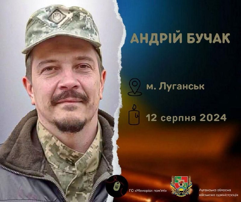 У Львові простилися з луганчанином Андрієм Бучаком
Андрій Бучак народився 23 листопада 1981 року в Луганську У Львові простилися з луганчанином Андрієм Бучаком
Андрій Бучак народився 23 листопада 1981 року в Луганську