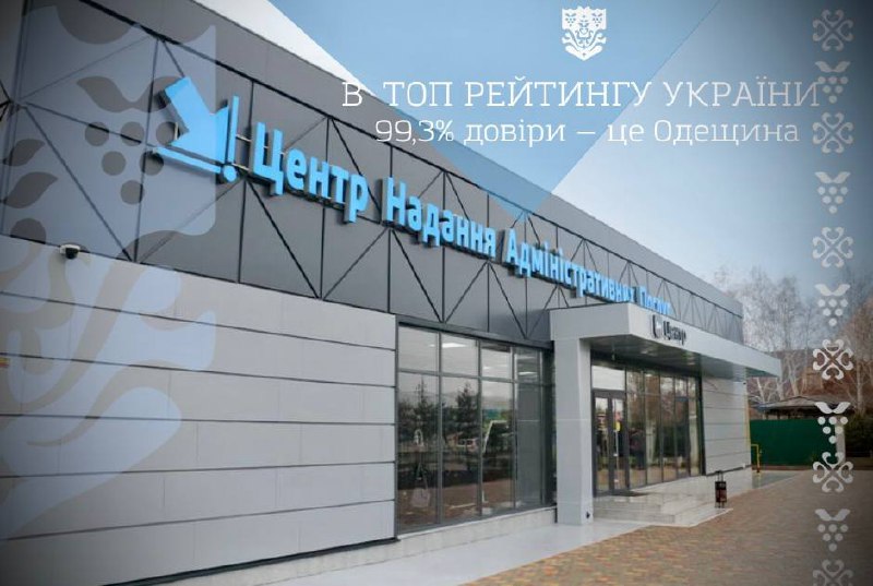 ⚓ Одещина — серед лідерів! 99,3% задоволених клієнтів ЦНАПів — це більше, ніж цифра ⚓ Одещина — серед лідерів! 99,3% задоволених клієнтів ЦНАПів — це більше, ніж цифра