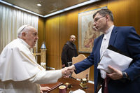 «Дякую за ваше служіння Україні», — Папа Франциск на зустрічі з ректором УКУ 