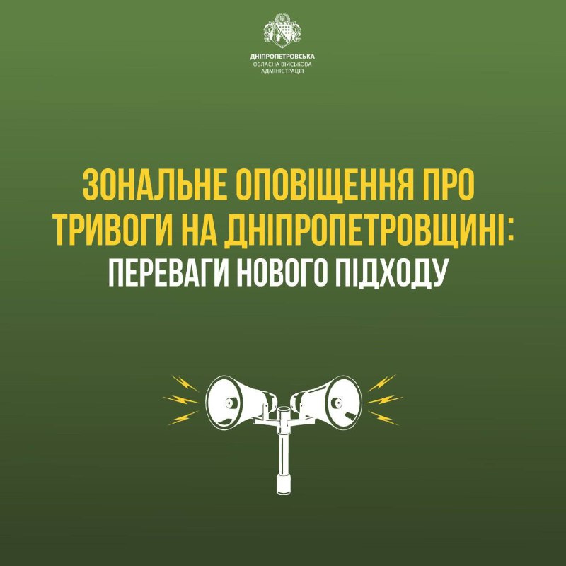 Трохи більше місяця в області діє оновлена система подання сигналу про повітряну тривогу Трохи більше місяця в області діє оновлена система подання сигналу про повітряну тривогу