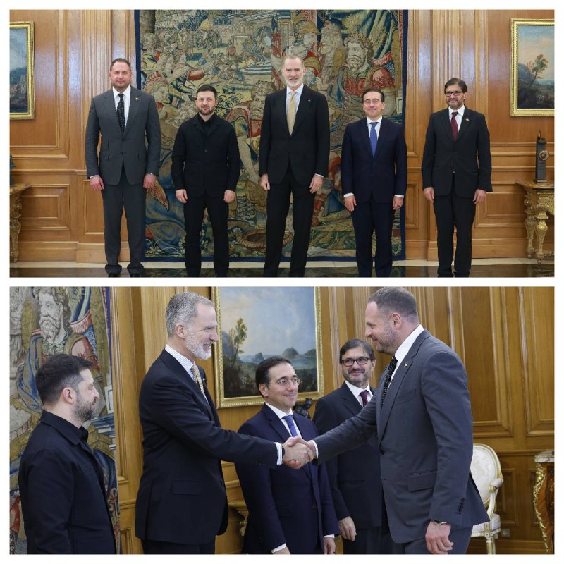 Сьогодні Президент України працював в Іспанії. На зустрічі із Королем Феліпе VI Володимир Зеленський подякував... Сьогодні Президент України працював в Іспанії. На зустрічі із Королем Феліпе VI Володимир Зеленський подякував...