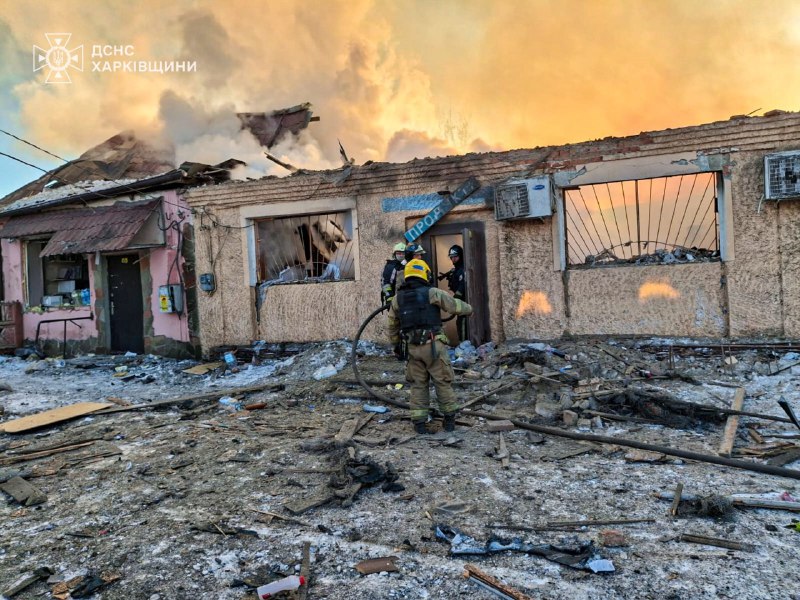 ‼️російські БпЛА атакували село Хотімля Чугуївського району на Харківщині ‼️російські БпЛА атакували село Хотімля Чугуївського району на Харківщині